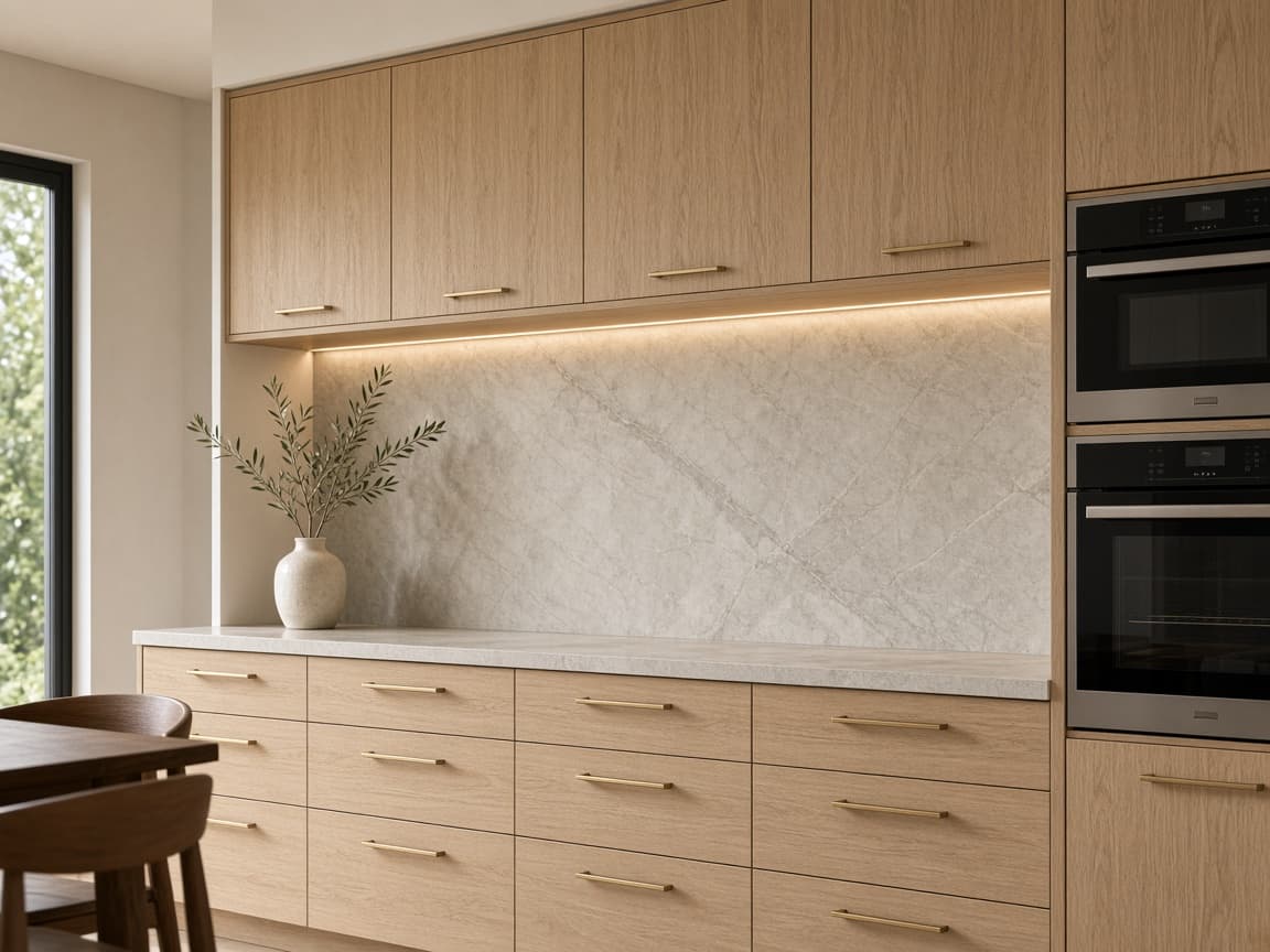 Cocina roble claro